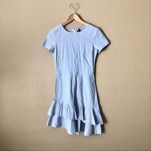 Design Lab by lord & Taylor striped ruffled dress